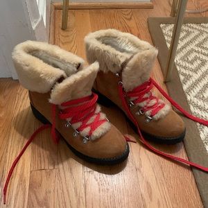 J. Crew Shearling Winter Boots